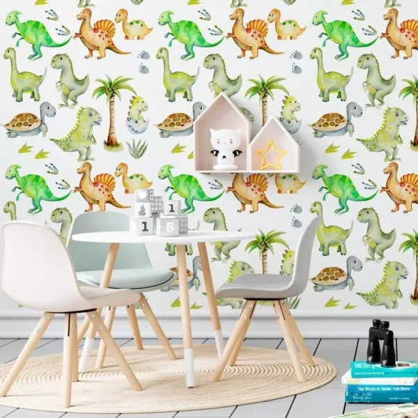 Papel De Parede Adesivo Dinossauros N06001 0,58x2,5m