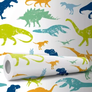 Papel De Parede Adesivo Dinossauros Para Quarto Infantil 10m