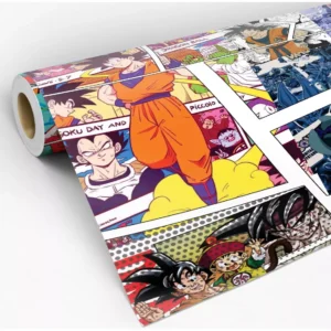 Papel De Parede Adesivo Dragon Ball Anime Goku Vinil Lavável