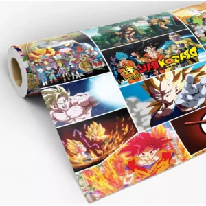 Papel De Parede Adesivo Dragon Ball Sala E Quarto Lavável