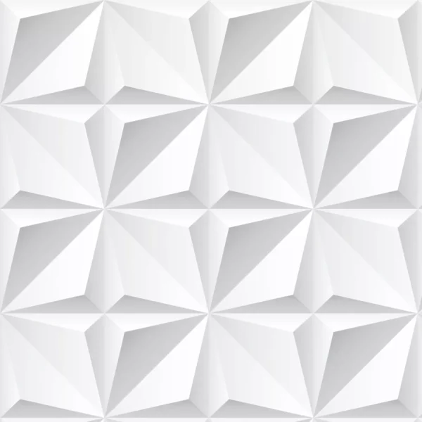 Papel De Parede Adesivo Efeito Gesso 3d Triangular Branco 3m