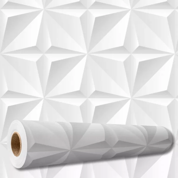 Papel De Parede Adesivo Estrela 5 Mts Lavável 3d