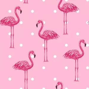 Papel De Parede Adesivo Flamingo Lavável Sala Menina 5m