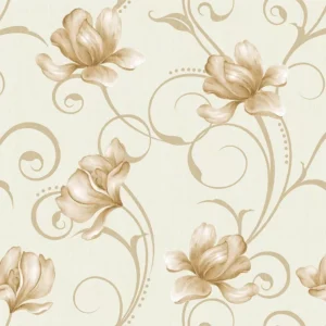 Papel De Parede Adesivo Floral Lírios Delicado Lavável 3m