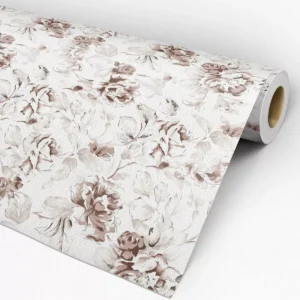 Papel De Parede Adesivo Floral Vintage