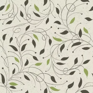 Papel De Parede Adesivo Floral Vintage Folhagens Ramos Verde