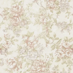 Papel De Parede Adesivo Floral Vintage Tons Claros Quarto