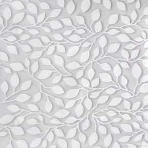 Papel De Parede Adesivo Folha Floral Cinza Sala Quarto 5m