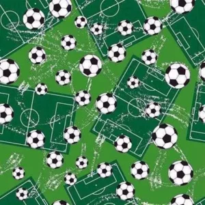 Papel De Parede Adesivo Futebol Verde 160280435 Rolo 0,58x3m