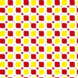 Papel De Parede Adesivo Geométrico Abstrato Vermelho Amarelo