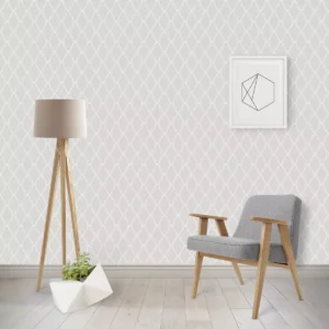 Papel De Parede Adesivo Geometrico Cinza Laura 3m