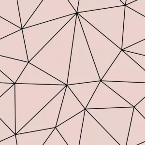 Papel De Parede Adesivo Geométrico Quarto Menina Rosé 9m