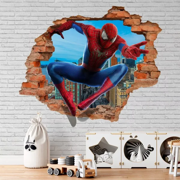 Papel De Parede Adesivo Homem Aranha 3m X 3m 9m²