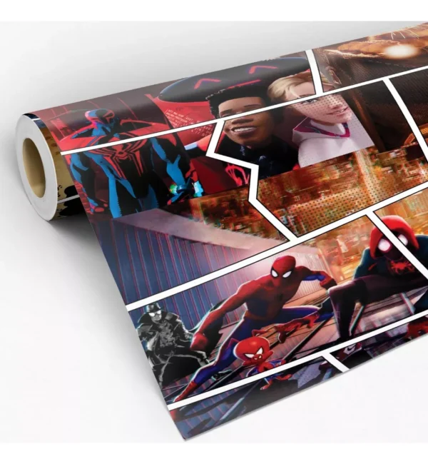 Papel De Parede Adesivo Homem Aranha Miles Morales Lavável