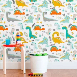 Papel De Parede Adesivo Infantil Bebê Quarto Menino