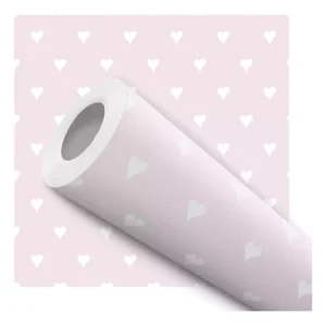 Papel De Parede Adesivo Infantil Delicado Rosa Menina 10m