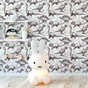 Papel De Parede Adesivo Infantil Dinossauro Quarto 3,5m