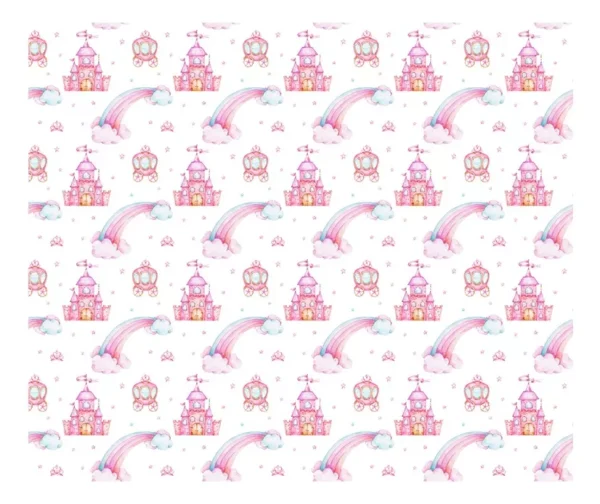 Papel De Parede Adesivo Infantil Princesa Quarto Menina 657