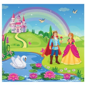 Papel De Parede Adesivo Infantil Princesa Quarto Menina 725