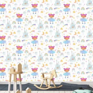 Papel De Parede Adesivo Infantil Princesa Quarto Menina 808