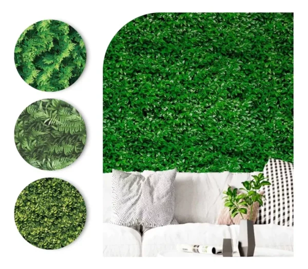 Papel De Parede Adesivo Jardim Folhas Hera Verde Lavável 3m