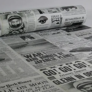 Papel De Parede Adesivo Jornal Vintage 0,58 X 3,00m 1 Rolo