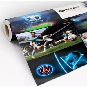 Papel De Parede Adesivo Lavável Fifa Quarto E Sala Gamer