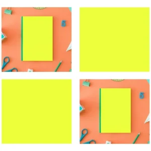 Papel De Parede Adesivo Lavável Liso Amarelo Neon 1mx45cm