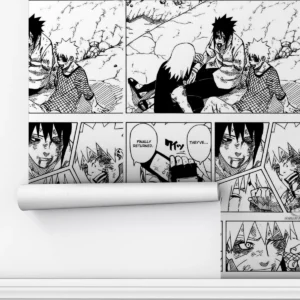 Papel De Parede Adesivo Lavável Sala Anime Madara 3m