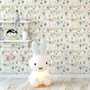 Papel De Parede Adesivo Lhama Lavável Sala Iris Arco 2,5m