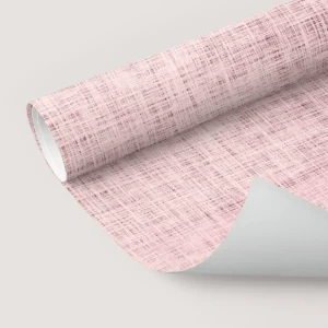 Papel De Parede Adesivo Linho Sala Rosa Lavável 10m