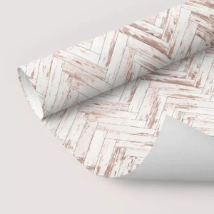 Papel De Parede Adesivo Madeira Vintage Branco Chevron 10m