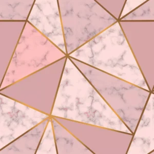 Papel De Parede Adesivo Mármore Gold Zara Rose 12m