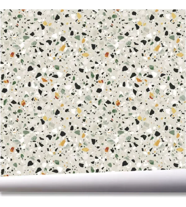 Papel De Parede Adesivo Marmorite Granilite Terrazzo A760