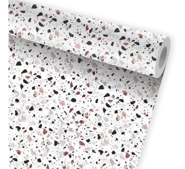 Papel De Parede Adesivo Marmorite Granilite Terrrazo A773