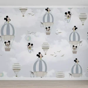 Papel De Parede Adesivo Mickey Quarto Menino M²