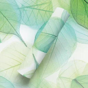 Papel De Parede Adesivo Natureza Folhas Verde 10m