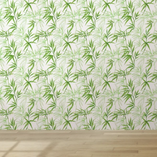 Papel De Parede Adesivo Natureza Folhas Verdes 1.5m