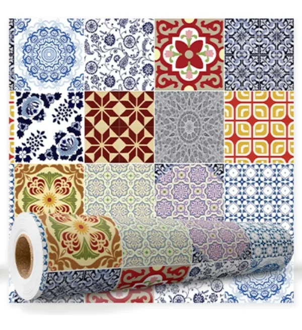 Papel De Parede Adesivo Para Cozinha Azulejo Português 3m