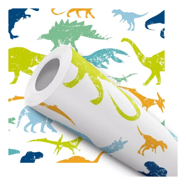 Papel De Parede Adesivo Para Quarto Dinossauros Infantil 10m