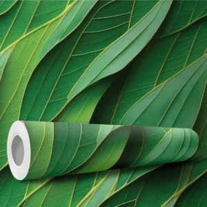 Papel De Parede Adesivo Plantas Natureza Folhas Verde 10m