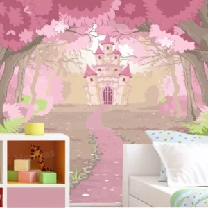 Papel De Parede Adesivo Princesa Castelo Menina Infantil M35