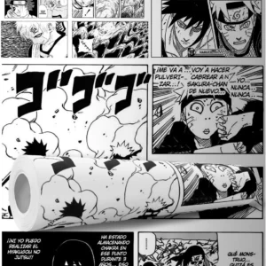 Papel De Parede Adesivo Quadrinhos Mangá Naruto 10m