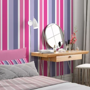 Papel De Parede Adesivo Quarto Feminino Autocolante Lavável