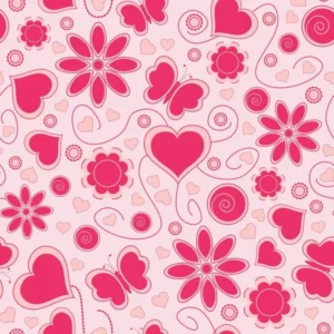 Papel De Parede Adesivo Quarto Rosa Pink Borboleta 12m