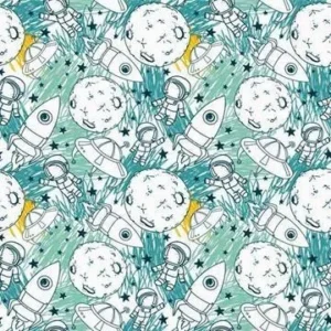 Papel De Parede Adesivo Rolo 0,58x3,00m Astronauta Kids 2097