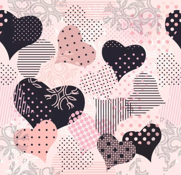 Papel De Parede Adesivo Rosa Love Rose Coração 12m