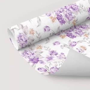 Papel De Parede Adesivo Roxo Sala Lavanda Elegante 10m