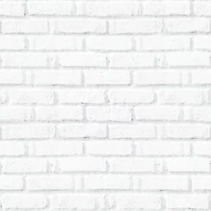 Papel De Parede Adesivo Sala Tijolinho Branco Rustico 10m