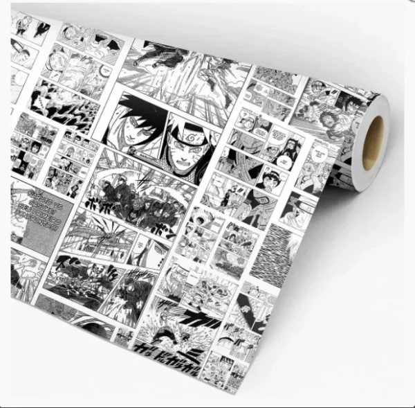 Papel De Parede Adesivo Teens Mangá Quadrinho Hq Naruto